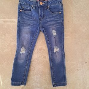 Kids stretch faded jeans size 2T new